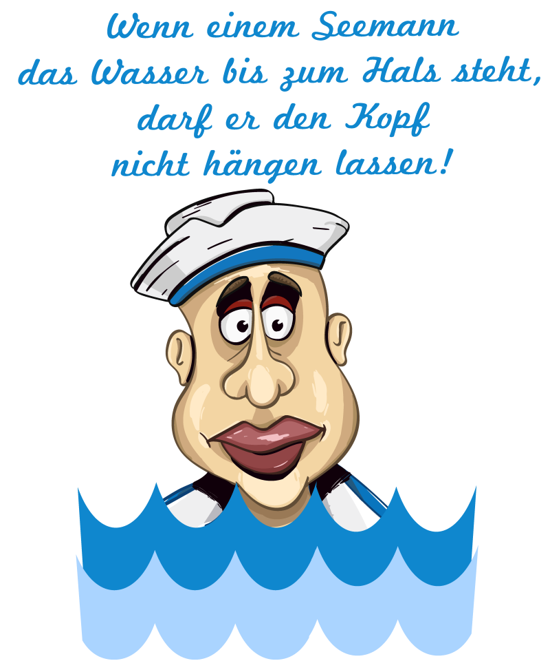 wasser bis zum Hals